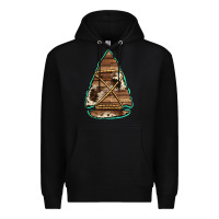 Black cowhide wooden arrowhead Premium Hoodie - Jasminsmagicworld