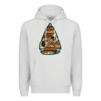 Dove Grey cowhide wooden arrowhead Premium Hoodie - Jasminsmagicworld