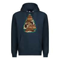 Navy cowhide wooden arrowhead Premium Hoodie - Jasminsmagicworld