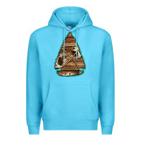 Ocean Blue cowhide wooden arrowhead Premium Hoodie - Jasminsmagicworld