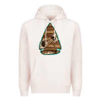 Pale Pink cowhide wooden arrowhead Premium Hoodie - Jasminsmagicworld
