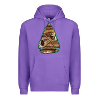 Purple cowhide wooden arrowhead Premium Hoodie - Jasminsmagicworld