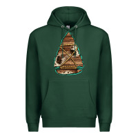 Sports Green cowhide wooden arrowhead Premium Hoodie - Jasminsmagicworld