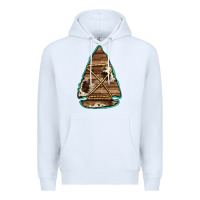 White cowhide wooden arrowhead Premium Hoodie - Jasminsmagicworld
