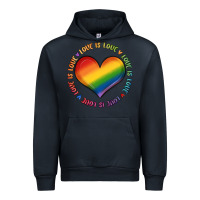 Navy love is love Urban Hoodie - MaliasSmallBusiness