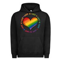 Pigment Black love is love Urban Hoodie - MaliasSmallBusiness