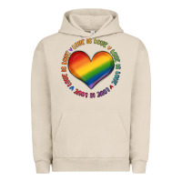 Pigment French Oak love is love Urban Hoodie - MaliasSmallBusiness