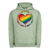 Pigment Oil Green love is love Urban Hoodie - MaliasSmallBusiness