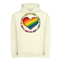 Pigment Pistachio love is love Urban Hoodie - MaliasSmallBusiness