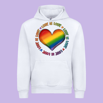 Love Is Love Urban Hoodie Designed By Maliassmallbusiness