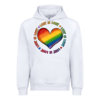 White love is love Urban Hoodie - MaliasSmallBusiness