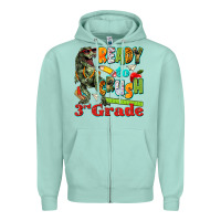 Seafoam ready to crush third grade Zipper Hoodie - texasbilliewilder