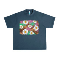 Midnight Navy easter daisy background Urban Heavy Tee - Artiststas