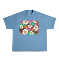 Pebble Blue easter daisy background Urban Heavy Tee - Artiststas