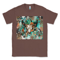 Chestnut cowhide bull skull Classic Tee - Zillion Design Studio