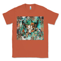 Copper cowhide bull skull Classic Tee - Zillion Design Studio