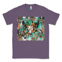 Lavender cowhide bull skull Classic Tee - Zillion Design Studio