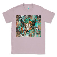 Lilac cowhide bull skull Classic Tee - Zillion Design Studio
