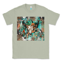 Matcha cowhide bull skull Classic Tee - Zillion Design Studio