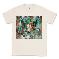 Natural cowhide bull skull Classic Tee - Zillion Design Studio