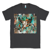 Smoke cowhide bull skull Classic Tee - Zillion Design Studio