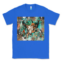 True Royal cowhide bull skull Classic Tee - Zillion Design Studio