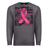 Charcoal Heather breast cancer ribbon Premium Sweatshirt - JahusDesignShop