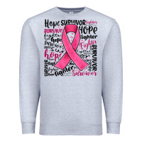 Heather Grey breast cancer ribbon Premium Sweatshirt - JahusDesignShop