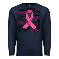 Navy breast cancer ribbon Premium Sweatshirt - JahusDesignShop
