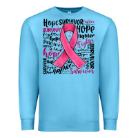 Ocean Blue breast cancer ribbon Premium Sweatshirt - JahusDesignShop