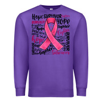 Purple breast cancer ribbon Premium Sweatshirt - JahusDesignShop