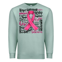 Seafoam breast cancer ribbon Premium Sweatshirt - JahusDesignShop