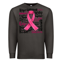 Smoke breast cancer ribbon Premium Sweatshirt - JahusDesignShop