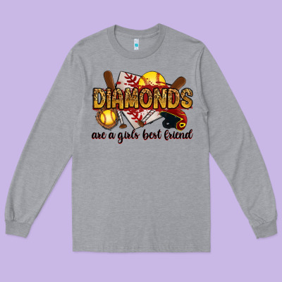 Long Sleeve Tee diamonds are a girls best friends