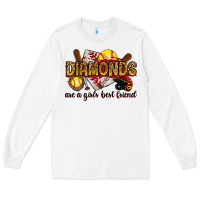 White diamonds are a girls best friends Long Sleeve Tee - RanaPortraitStore