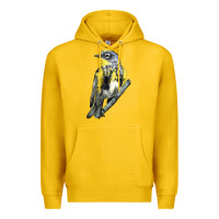 Lemon yellow rumped warbler Premium Hoodie - LillyAllenDesigns