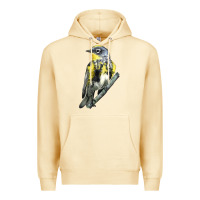 Pina Colada yellow rumped warbler Premium Hoodie - LillyAllenDesigns