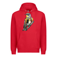 Red yellow rumped warbler Premium Hoodie - LillyAllenDesigns