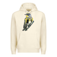 Sandshell yellow rumped warbler Premium Hoodie - LillyAllenDesigns
