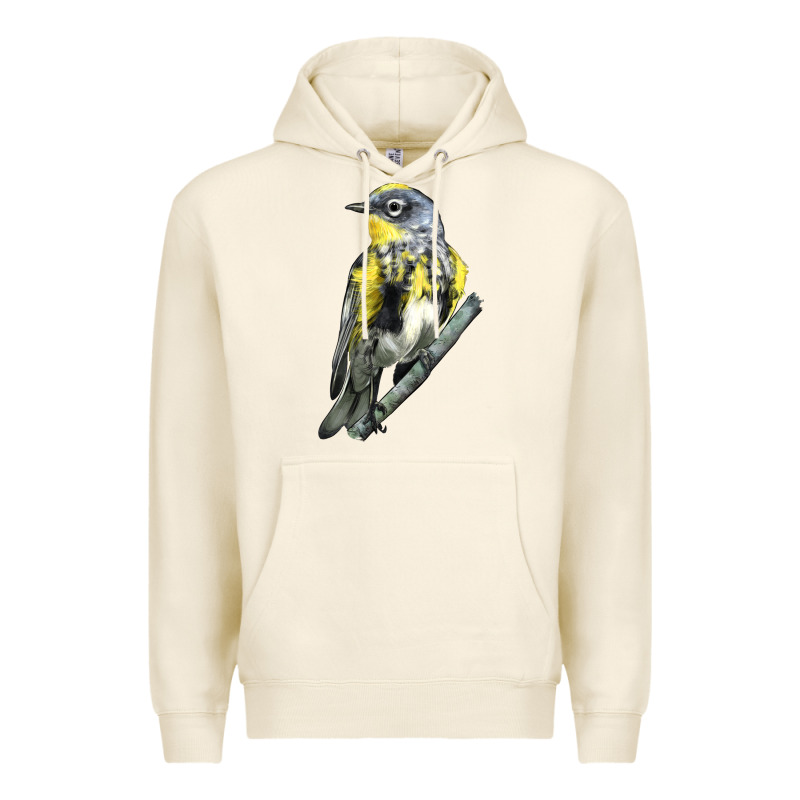 Yellow Rumped Warbler Premium Hoodie by LillyAllenDesigns | Teevron