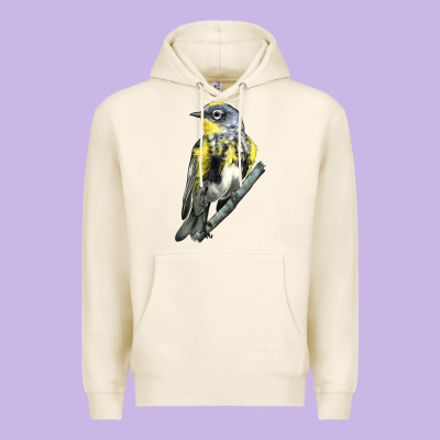 Yellow Rumped Warbler Premium Hoodie Designed By Lillyallendesigns