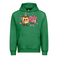 Emerald valentines  day conchas and cafecito Urban Hoodie - MaliasSmallBusiness