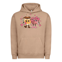 Pigment Burro valentines  day conchas and cafecito Urban Hoodie - MaliasSmallBusiness