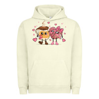 Pigment Pistachio valentines  day conchas and cafecito Urban Hoodie - MaliasSmallBusiness