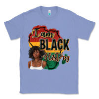 Colony Blue i am black history Classic Tee - texasbilliewilder