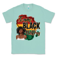 Seafoam i am black history Classic Tee - texasbilliewilder