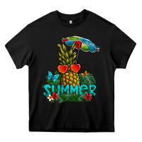 Black Summer Heavy Core Tee - CowhideDigitalArt