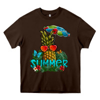 Chocolate Brown Summer Heavy Core Tee - CowhideDigitalArt