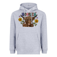 Heather Grey Moorica Heavyweight Hoodie - CowhideDigitalArt