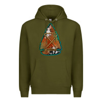 Army Green cowhide rusty arrowhead Premium Hoodie - Jasminsmagicworld